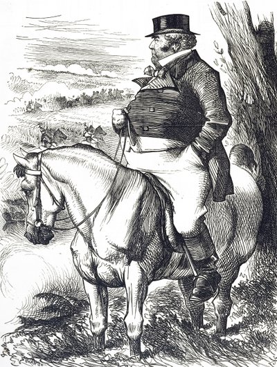 John Bull watching Autumn manoeuvres by John Tenniel