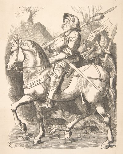 The Knight and His Companion Punch, March 5, 1887 by John Tenniel