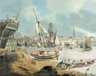 Harbour at Weymouth, Dorset by John Thomas Serres