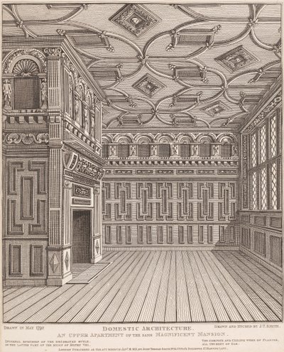 Domestic Architecture, An Upper Apartment of the Same Magnificent Mansion by John Thomas Smith
