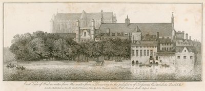 East view of Westminster from the water by John Thomas Smith
