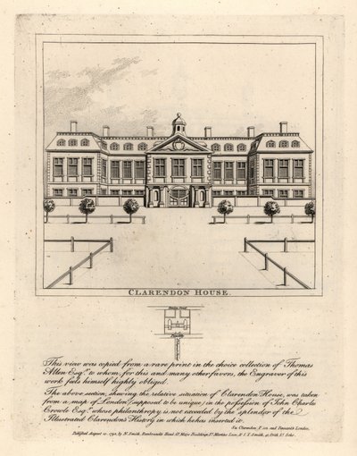 View of Clarendon House from St James