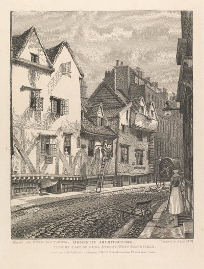 View of Part of Duke Street, West Smithfield by John Thomas Smith