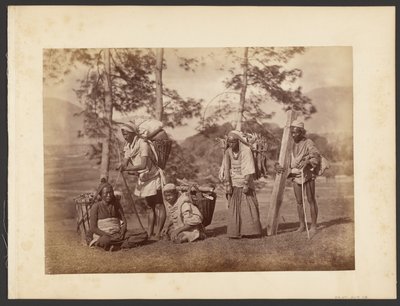 Group of Men Carrying Baskets by John Thomson