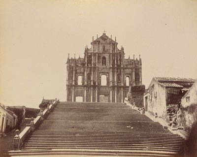 Ruins of the Old Cathedral, Macao by John Thomson