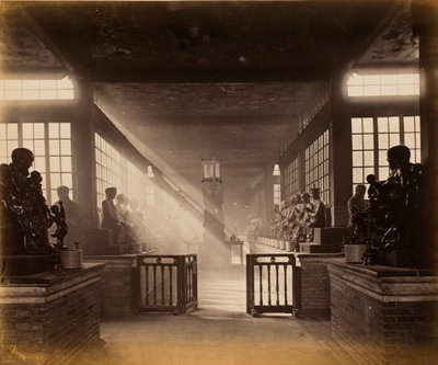 Wah Lum Chu, Canton (nowadays: Hualin Temple) by John Thomson