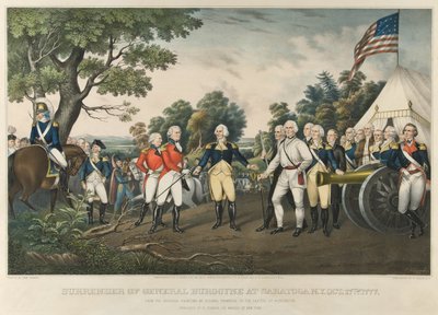 Surrender of General Burgoyne at Saratoga, N.Y., October 17th 1777, pub. 1852 by John Trumbull