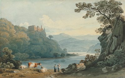 Berry Pomeroy Castle, Devon by John Varley