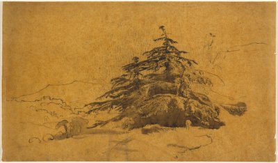 Study of Trees in a Landscape by John Varley