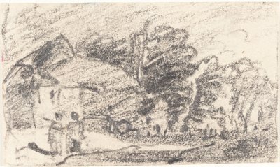 Two Figures on a Country Road by John Varley