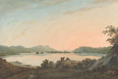 Lake Windermere from Calgarth with Belle Isle by John Warwick Smith