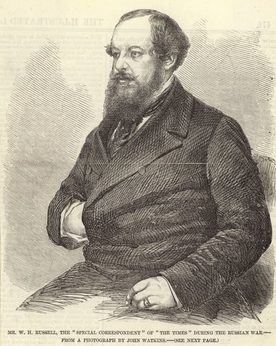 Portrait of Sir William Howard Russell by John Watkins