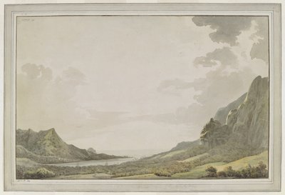 A View from Aimeo Harbour Looking Out Towards the Sea; the Masts of the 