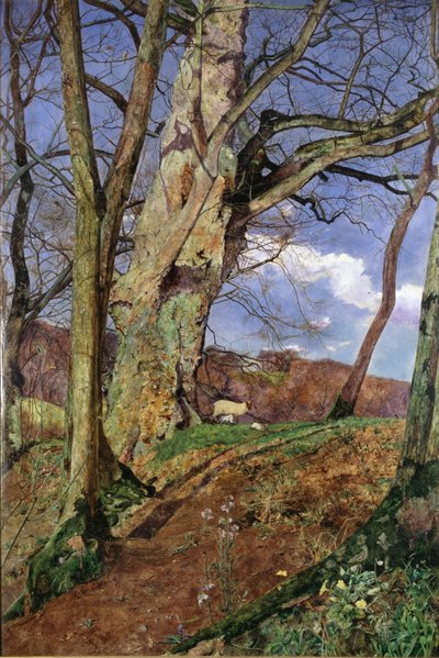 A Study, in March by John William Inchbold