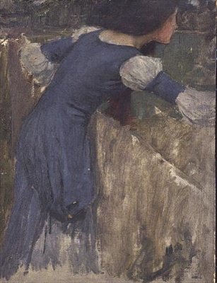 A Study for the Flower Picker by John William Waterhouse