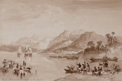 Design No 2 for Captain Cook in the Tropics by John Wilson Carmichael