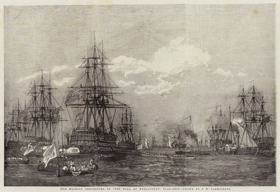 Her Majesty Proceeding to The Duke of Wellington Flag-Ship by John Wilson Carmichael