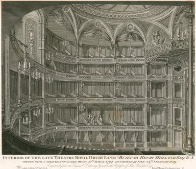 Interior of the late Theatre Royal, Drury Lane, London by John Winston