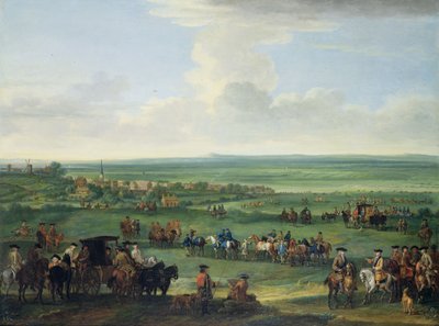 George I at Newmarket, 4th or 5th October 1717 by John Wootton