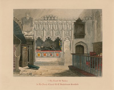 Tomb of Prior Rayhere, Church of St Bartholomew the Great, Smithfield by John Wykeham Archer