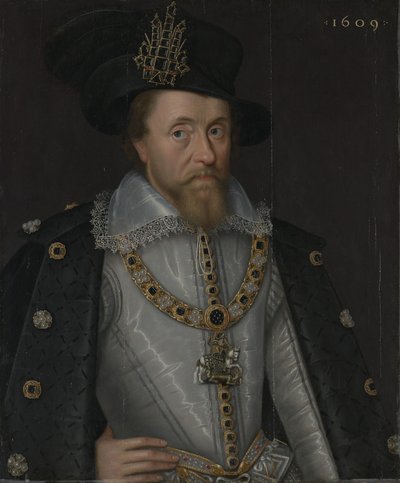 King James I of England and VI of Scotland (1566–1625) by John de Critz