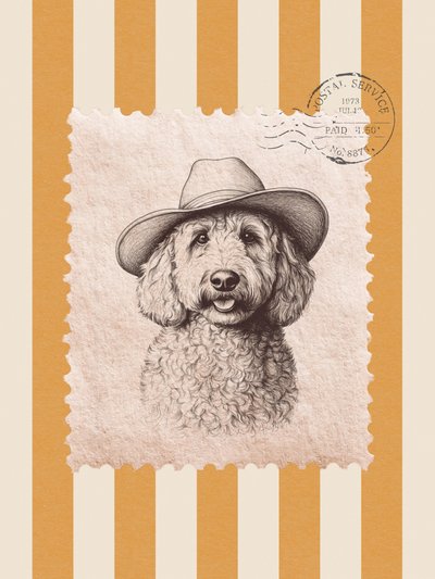 Cowboy Dog Portrait by Jolly and Dash