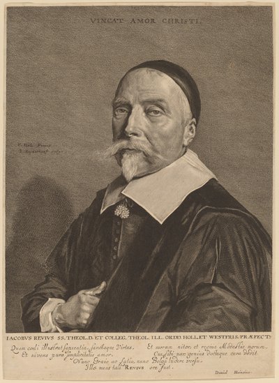 Jacob Revius by Jonas Suyderhoff after Frans Hals
