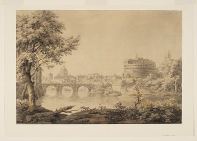 View of Rome with Saint Peter’s and Castel Sant’Angelo by Jonathan Skelton