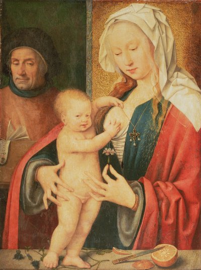 The Holy Family by Joos van Cleve