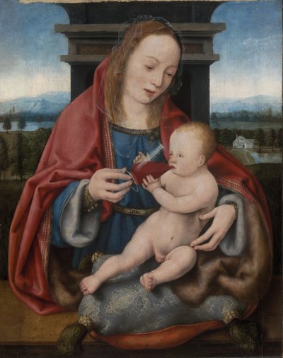 The Virgin with the Infant Christ Drinking Wine by Joos van Cleve