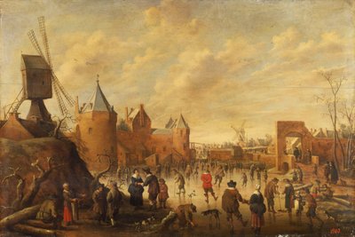 Winter in a Dutch Town by Joost Cornelisz. Droochsloot
