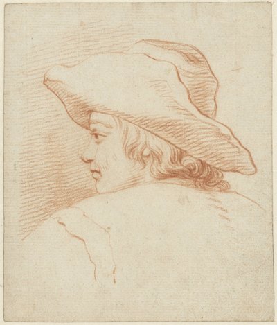 Head of a Boy with a Large Hat by Jordanus Hoorn