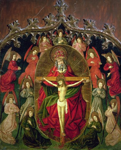 The Holy Trinity Surrounded by Angels by Jorge Ingles