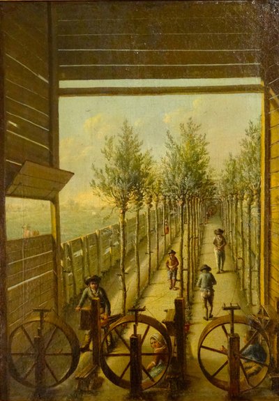 Kleingarenbaan at the Towpath in Gouda in 1795 by Joris Herst
