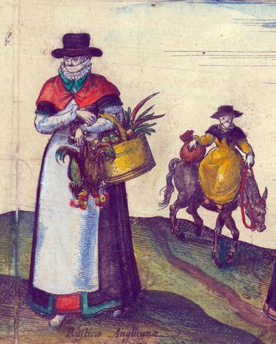 Country Folk Going to Market (detail) by Joris Hoefnagel