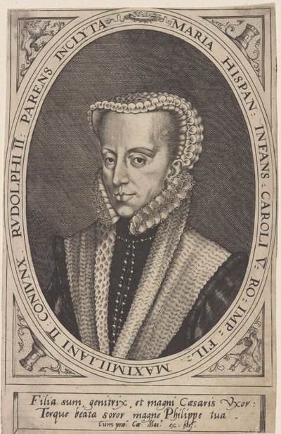 Maria of Austria, Holy Roman Empress by Joris Hoefnagel