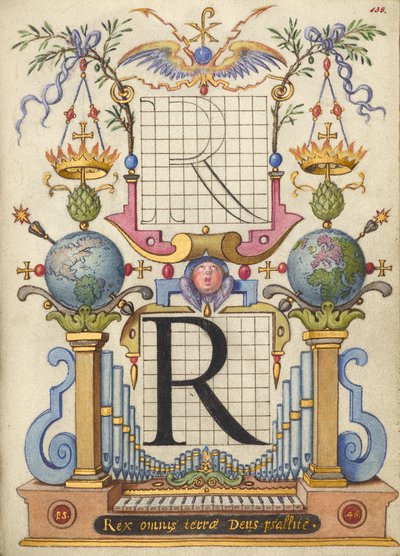 Guide for Constructing the Letter R by Joris Hoefnagel