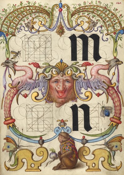 Guide for Constructing the Letters m and n by Joris Hoefnagel