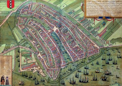 Map of Amsterdam, from 