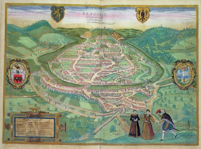 Map of Besancon, from 