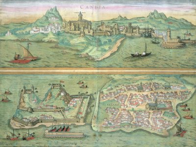 Map of Candia and Corfu, from 