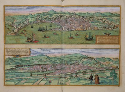 Map of Genoa and Florence (from 