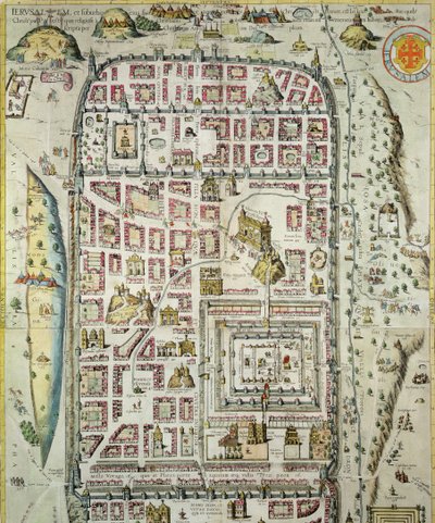 Map of Jerusalem and the Surrounding Area, from 