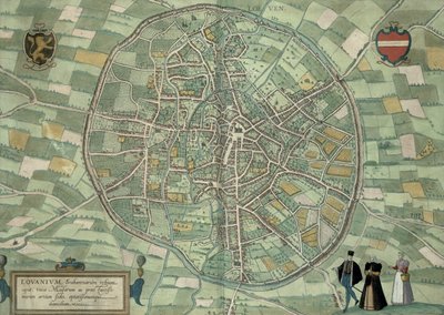 Map of Louvain, from 