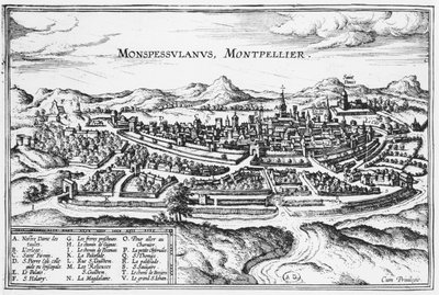 Map of Montpellier, from 
