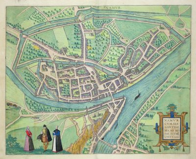 Map of Namur, from 
