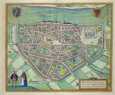 Map of Nijmegen, from 
