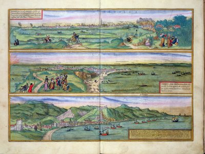 Map of Seville, Cadiz, and Malaga, from 