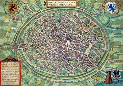 Town Plan of Bruges, from 