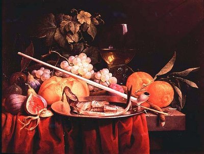Still Life with Clay Pipe by Joris van Son